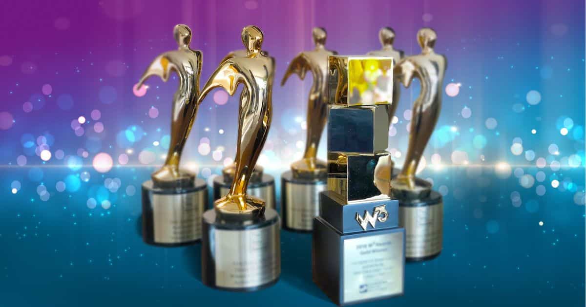 biotech video production awards—BrainLush trophy collection